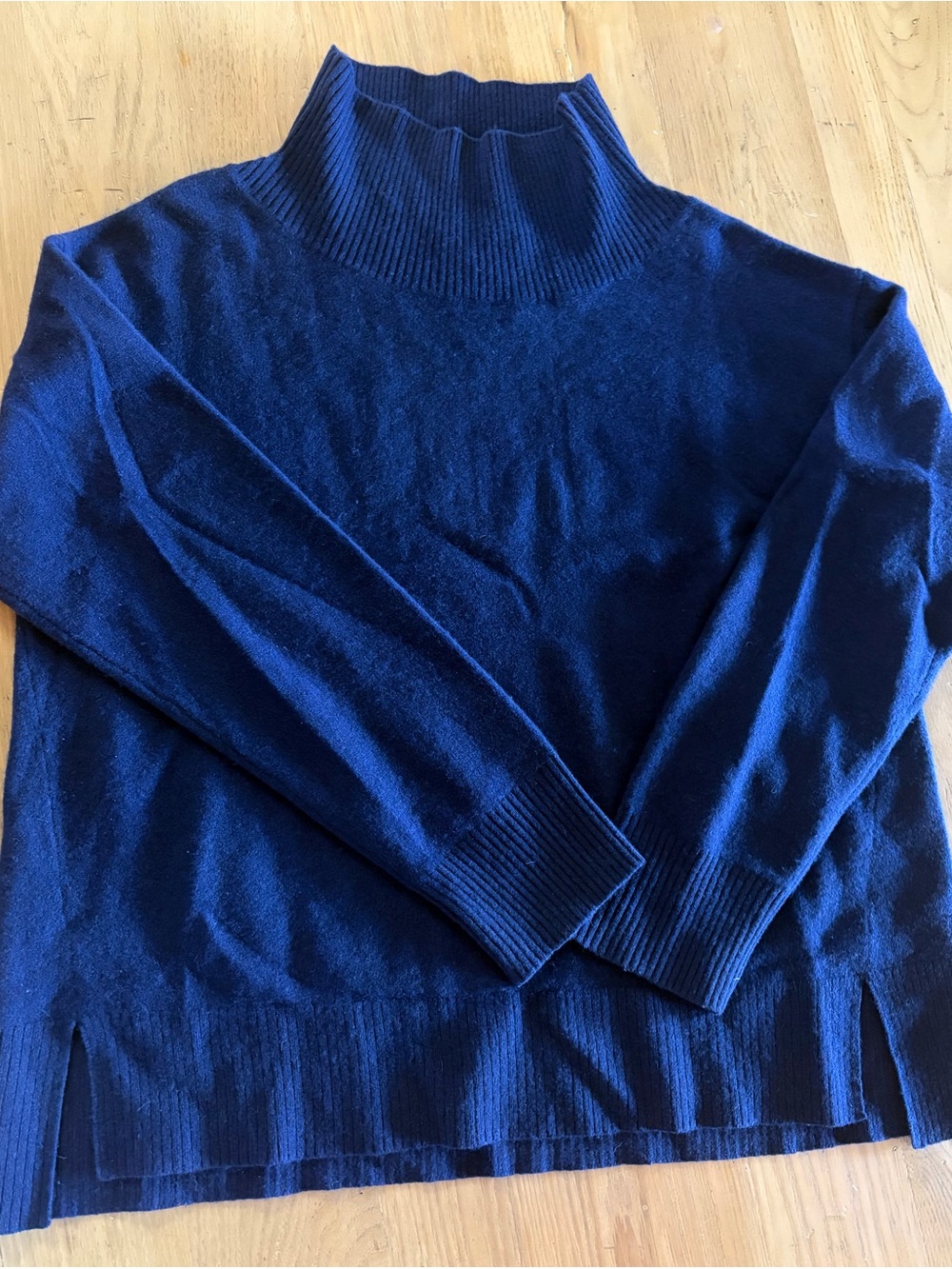 Merino& Yak Wool Mock Neck Sweater - SWTR size S